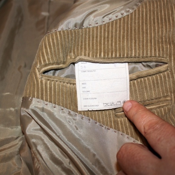 Nerso  Corduroy Men's Blazer Italy Size  USA 42 / Eu 54 - Picture 6 of 6